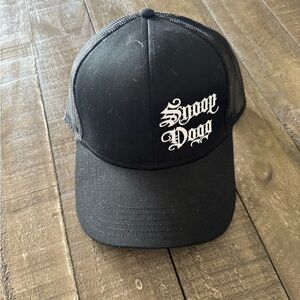 Snoop Dogg Black Embroidered Trucker Hat